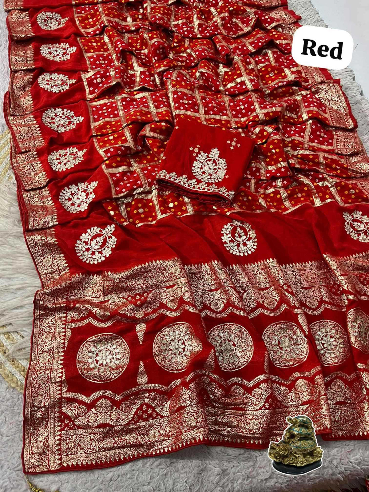 Avantika Viscose Gota Patti Saree