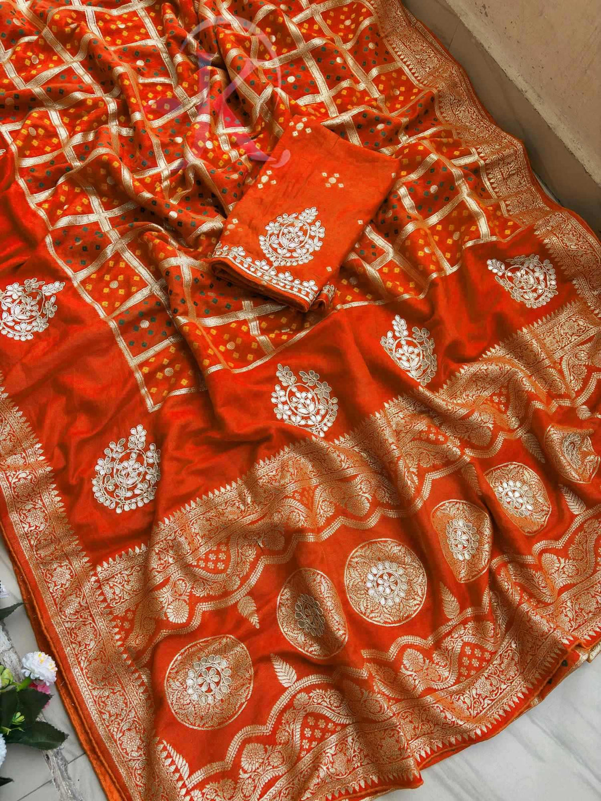 Avantika Viscose Gota Patti Saree
