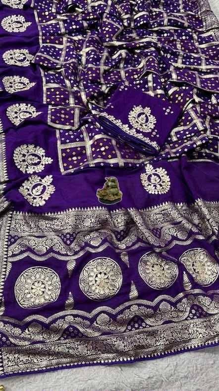 Avantika Viscose Gota Patti Saree