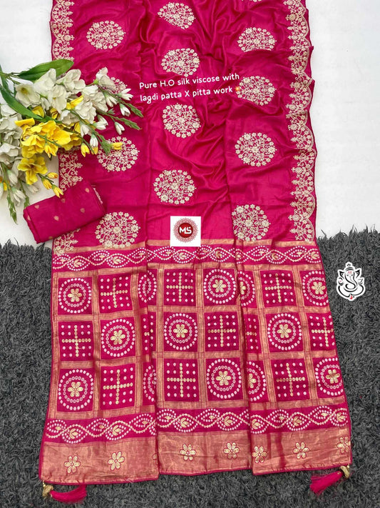Pure Silk Brocade Saree