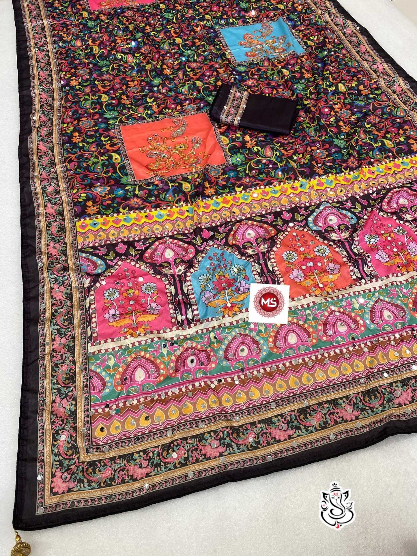 Chinon Silk Handloom Saree