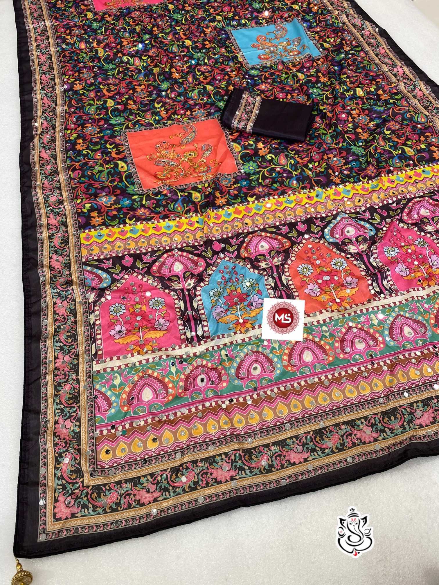 Chinon Silk Handloom Saree