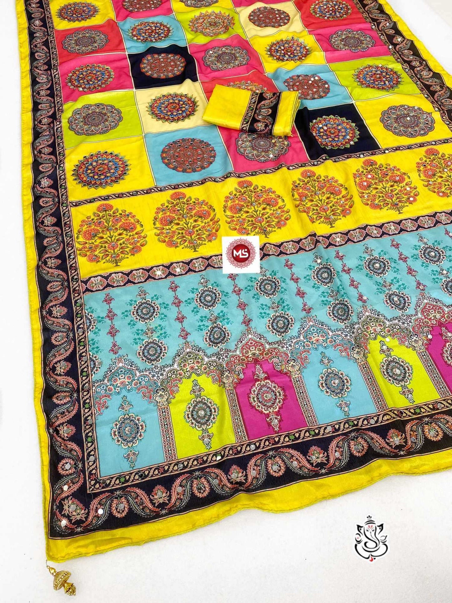 Chinon Silk Handloom Saree