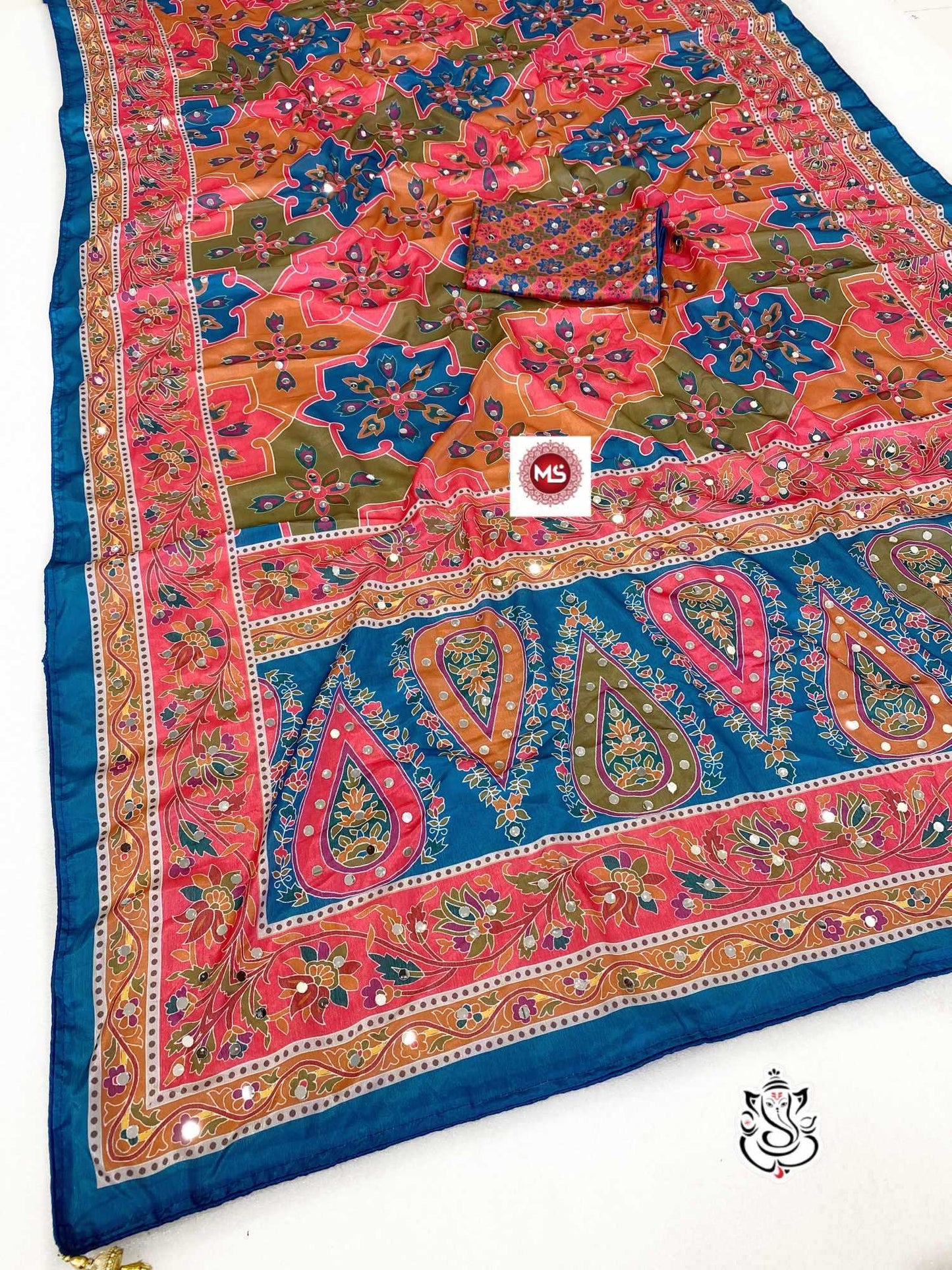 Chinon Silk Handloom Saree