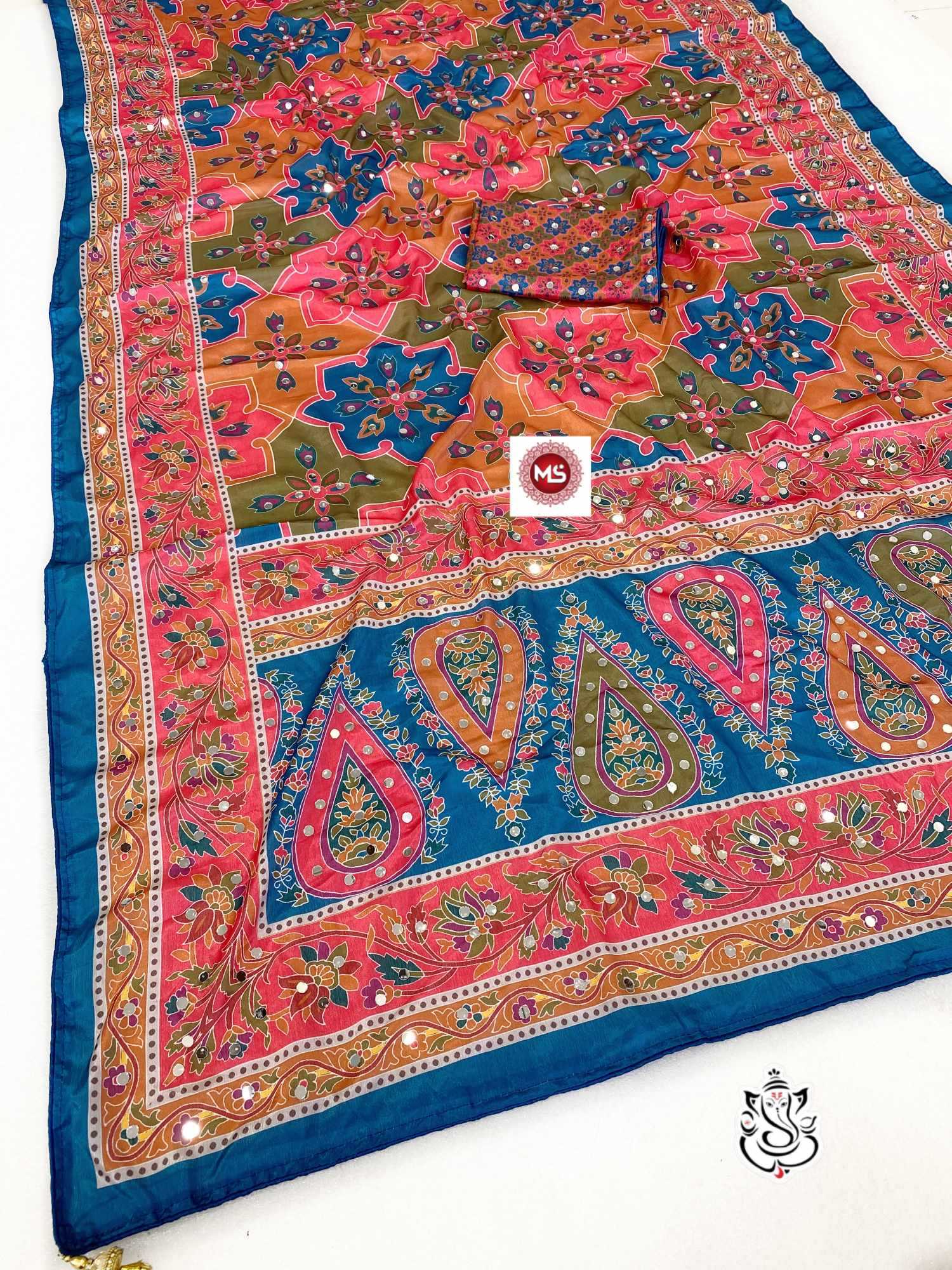 Chinon Silk Handloom Saree