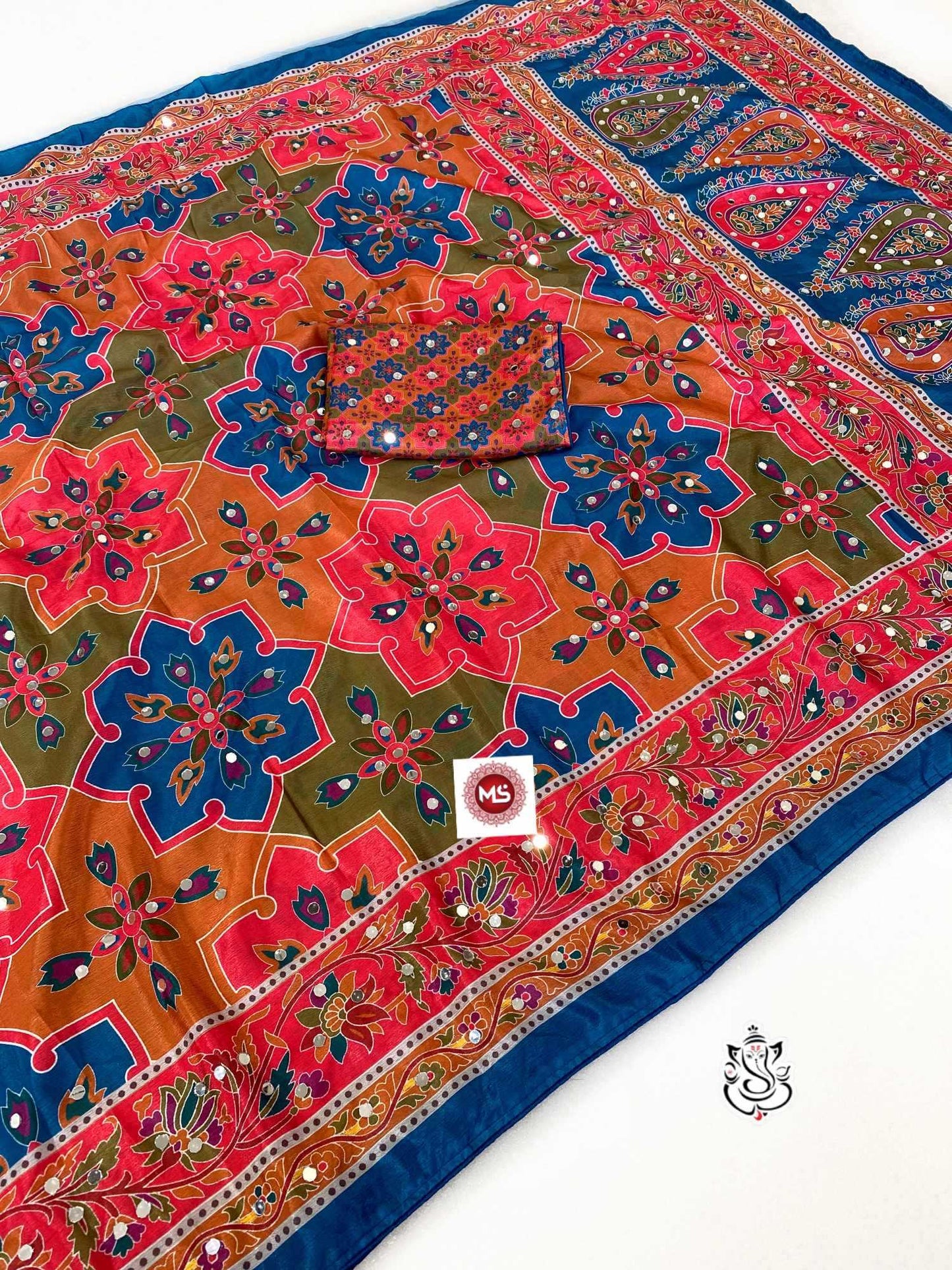 Chinon Silk Handloom Saree