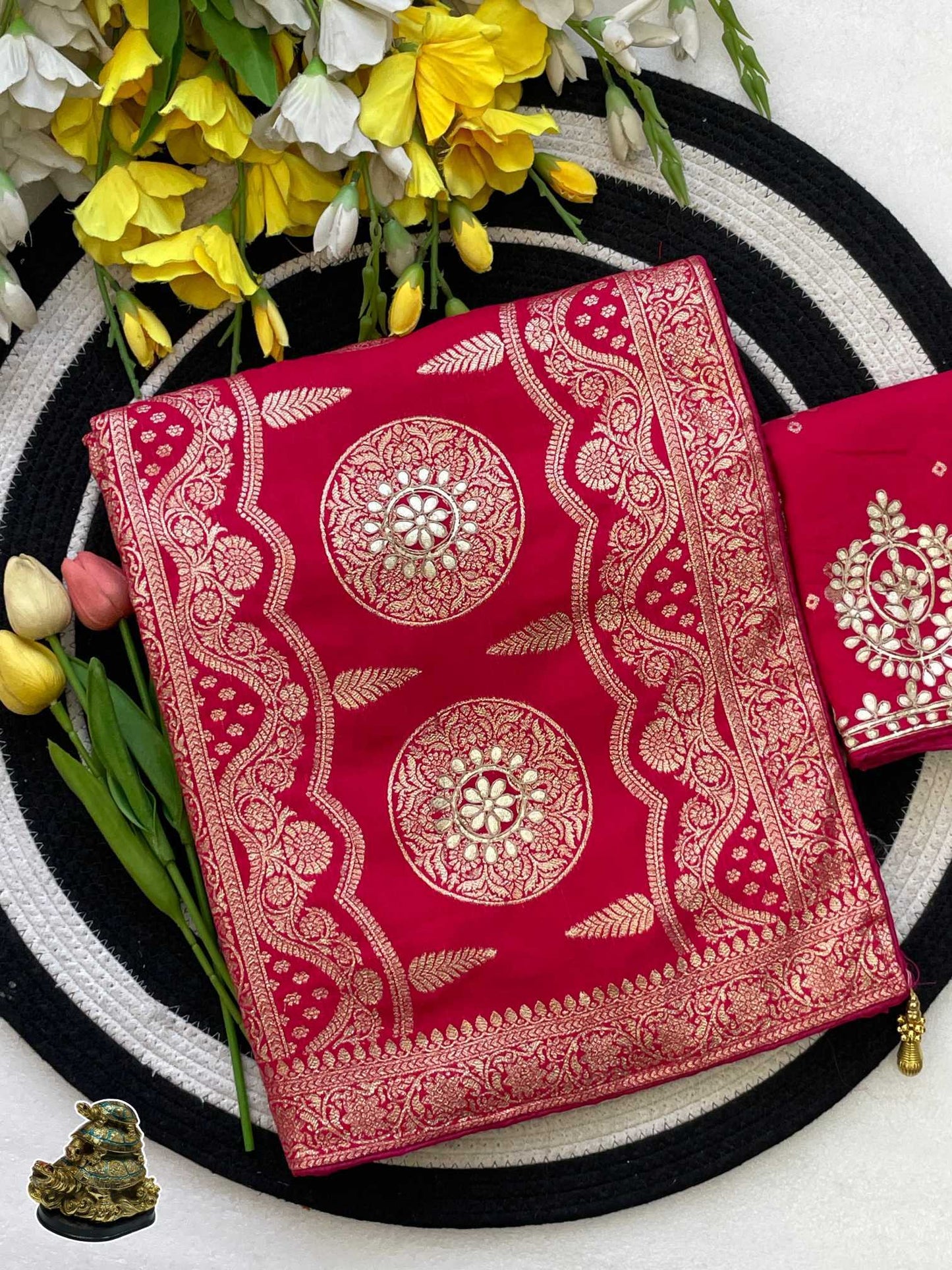 Viscose Traditional Silk Saree