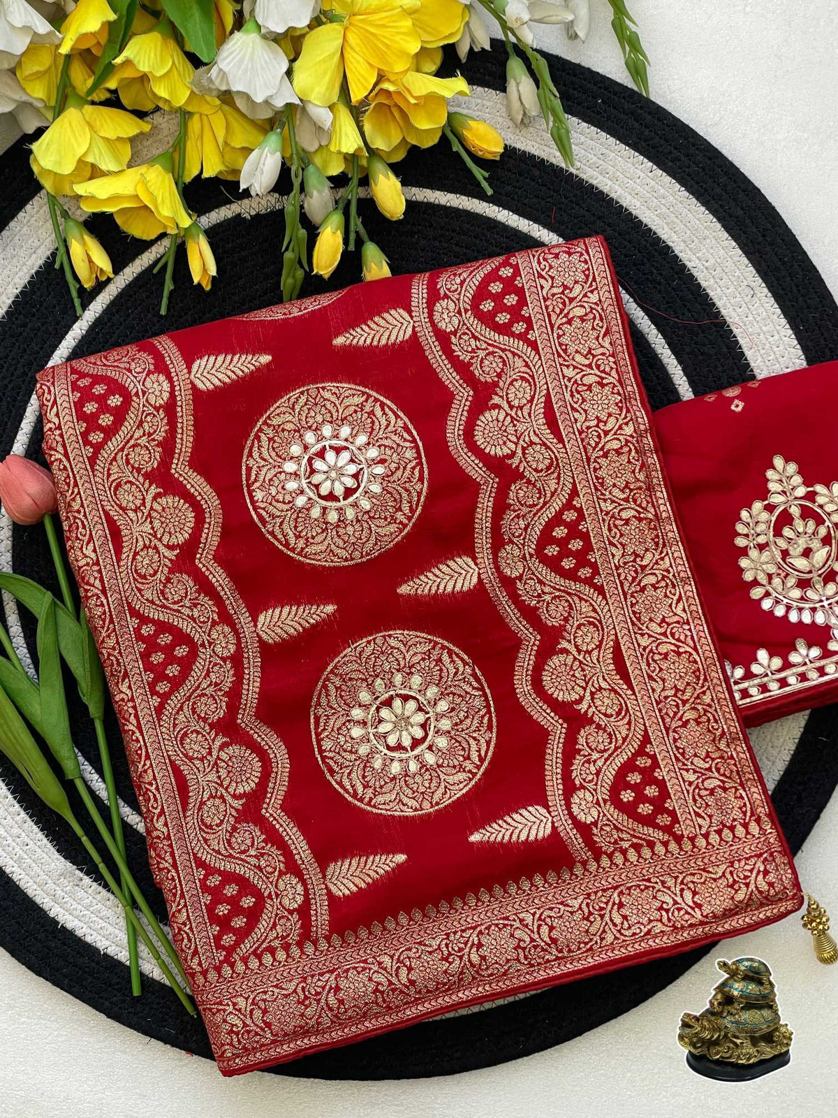 Viscose Traditional Silk Saree