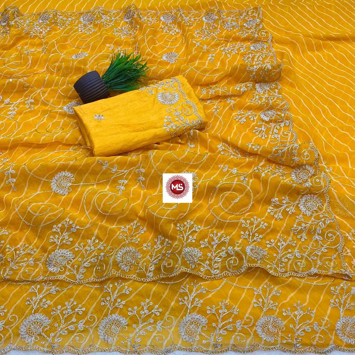Ila Pure Silk Semi Saree