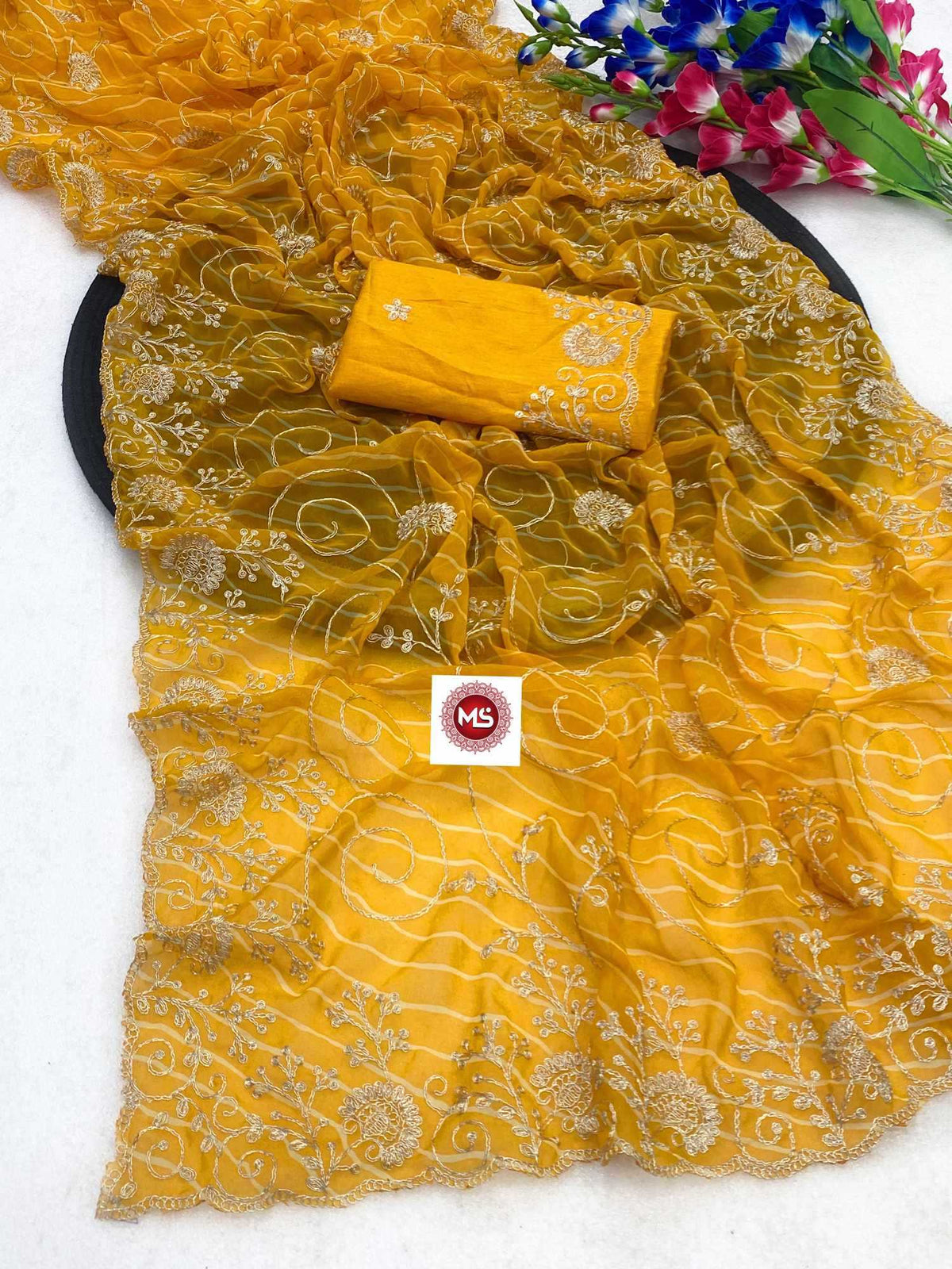 Ila Pure Silk Semi Saree