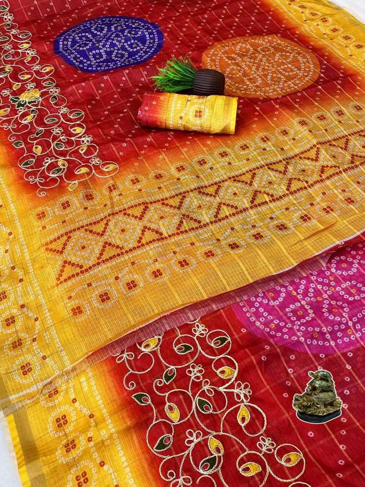 Kota Silk Printed Saree