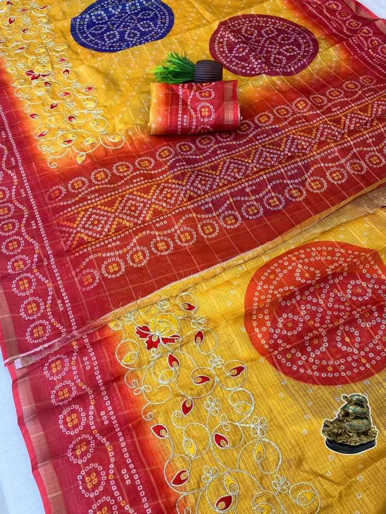 Kota Silk Printed Saree