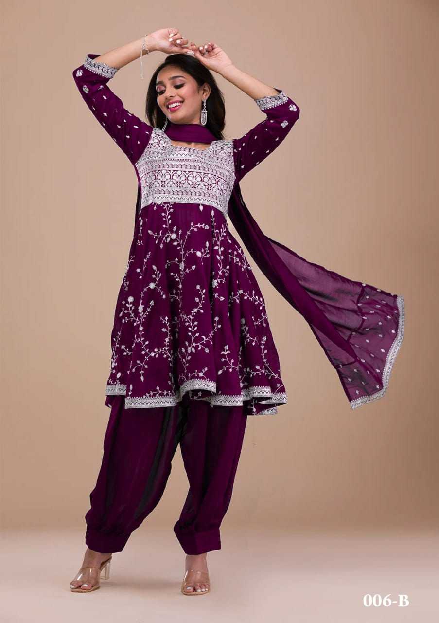 Vichitra Silk Embroidery Suit