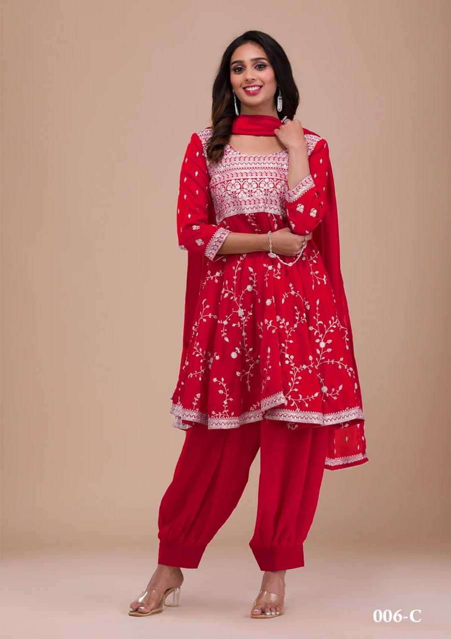 Vichitra Silk Embroidery Suit
