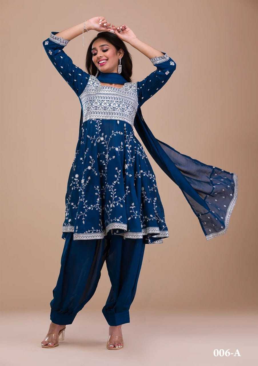 Vichitra Silk Embroidery Suit