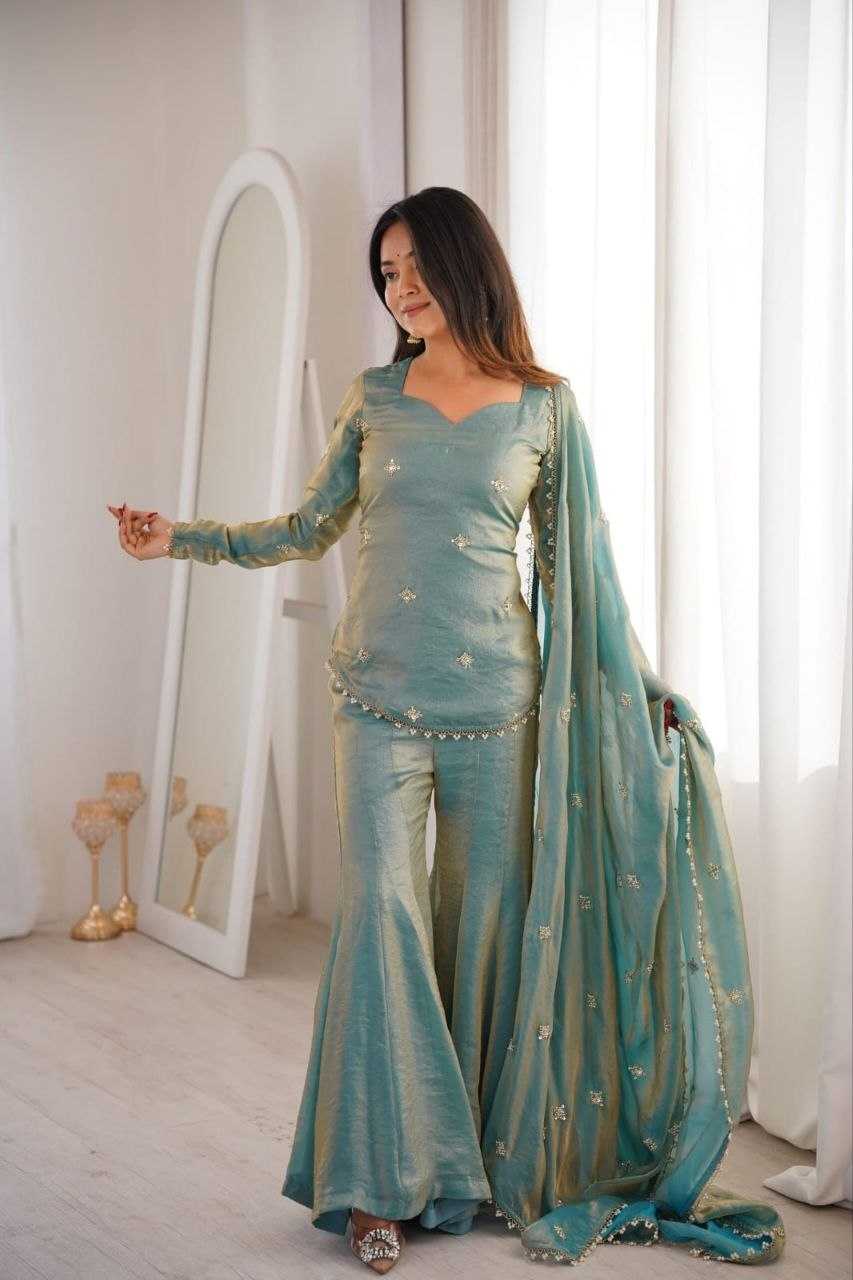 Heavy Silk Embroidered Kurti
