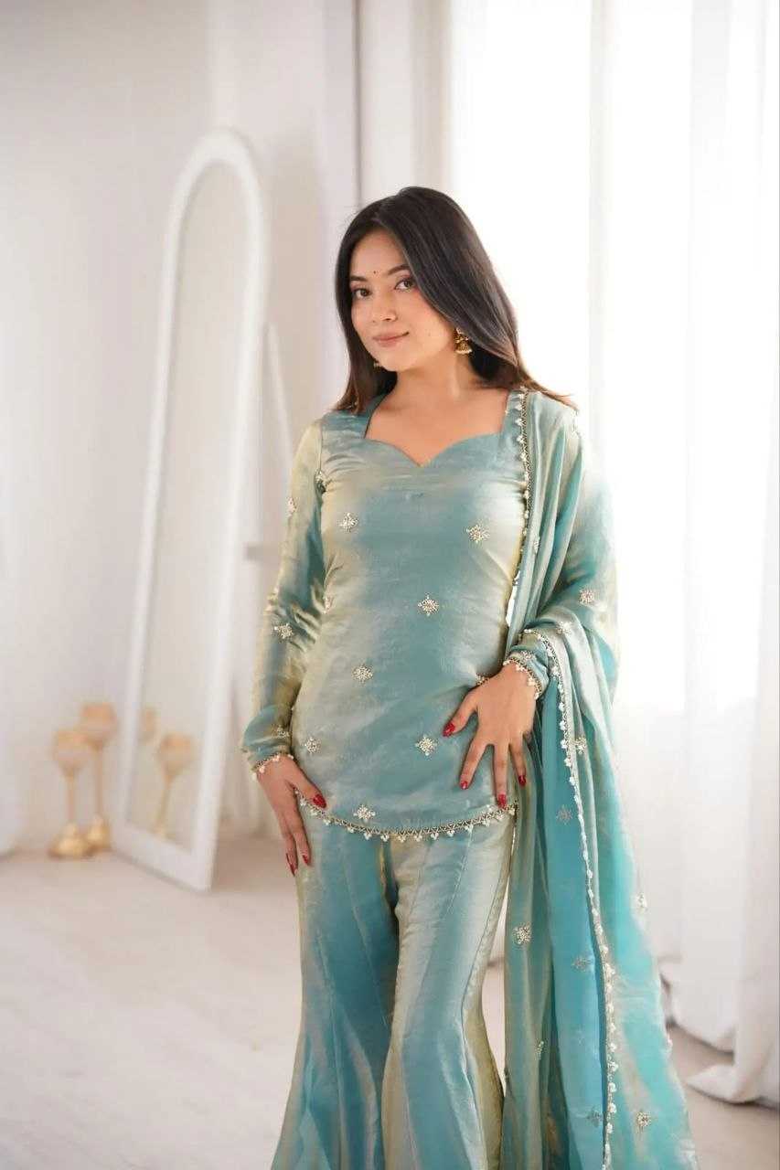 Heavy Silk Embroidered Kurti