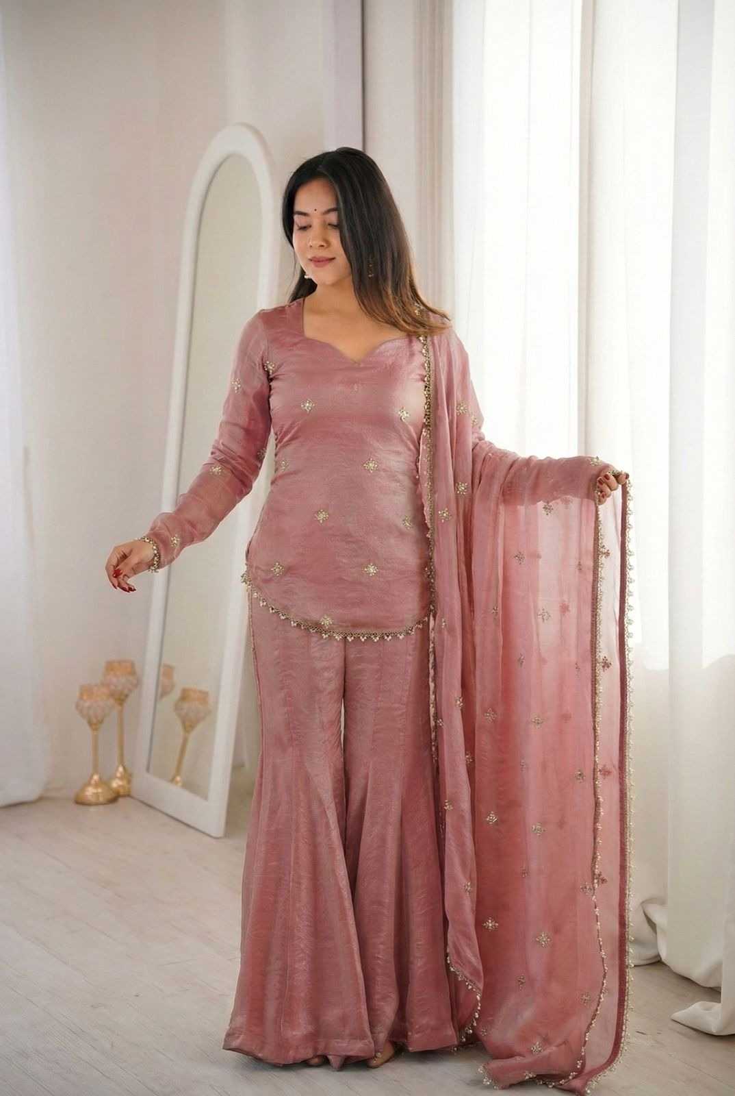 Heavy Silk Embroidered Kurti