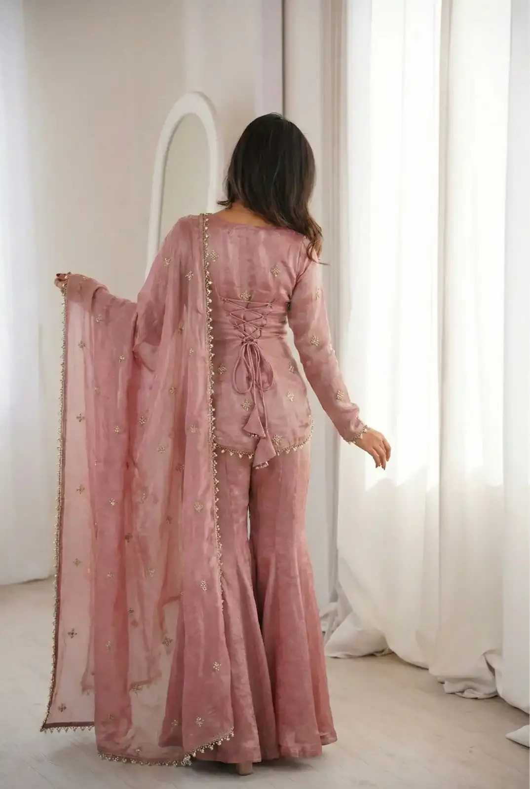 Heavy Silk Embroidered Kurti