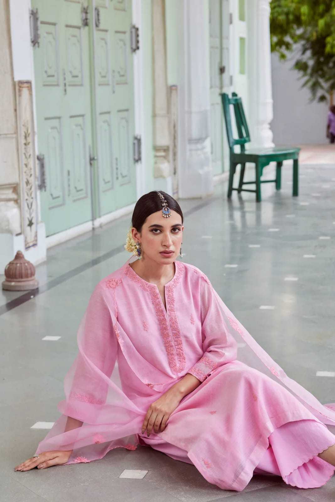 Heavy Roman Silk Party Wear Kurti