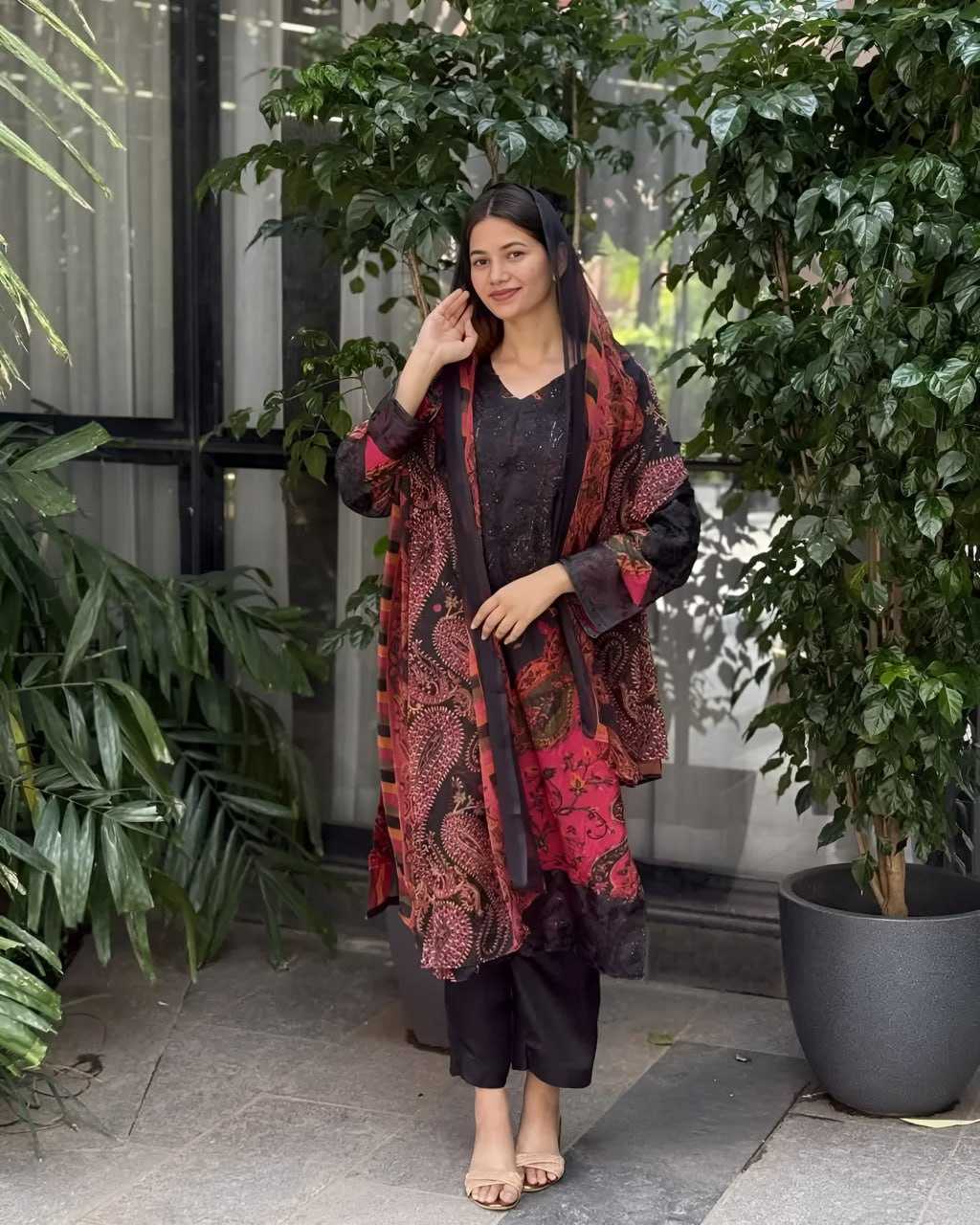 Cotton Printed Suit