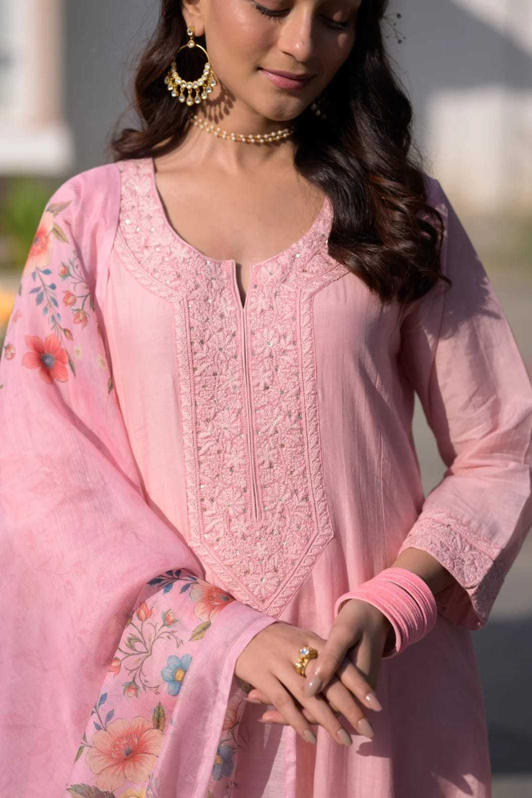Chanderi Soft Party Wear Kurti