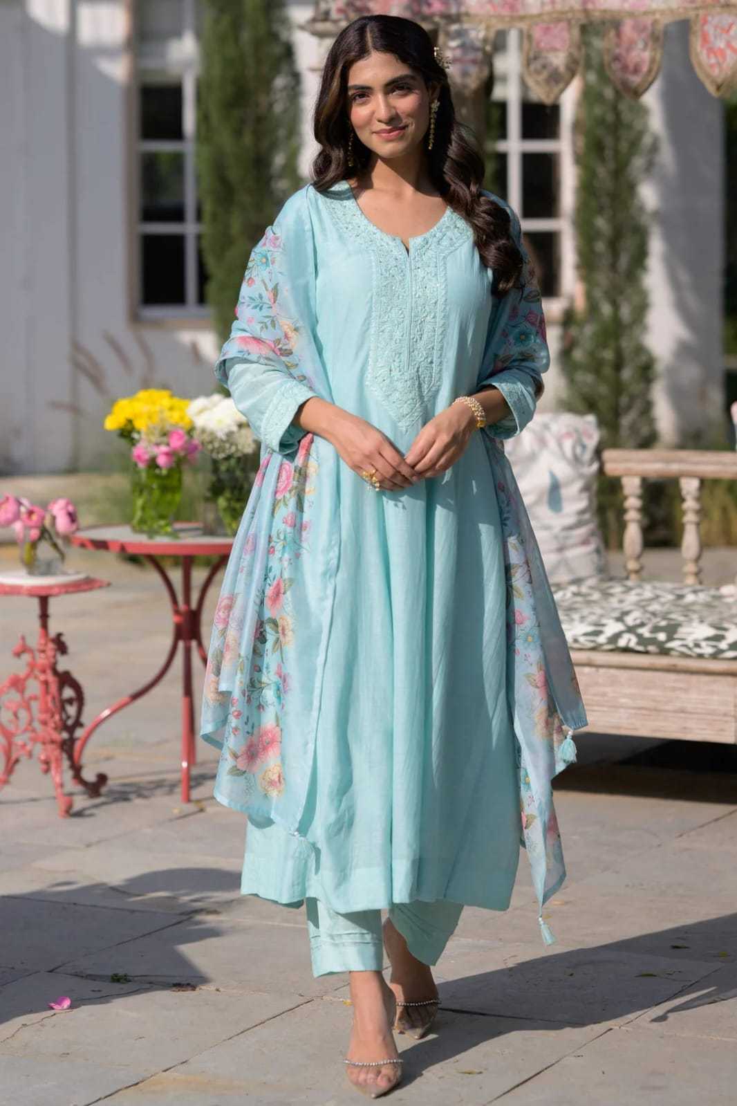 Chanderi Soft Party Wear Kurti