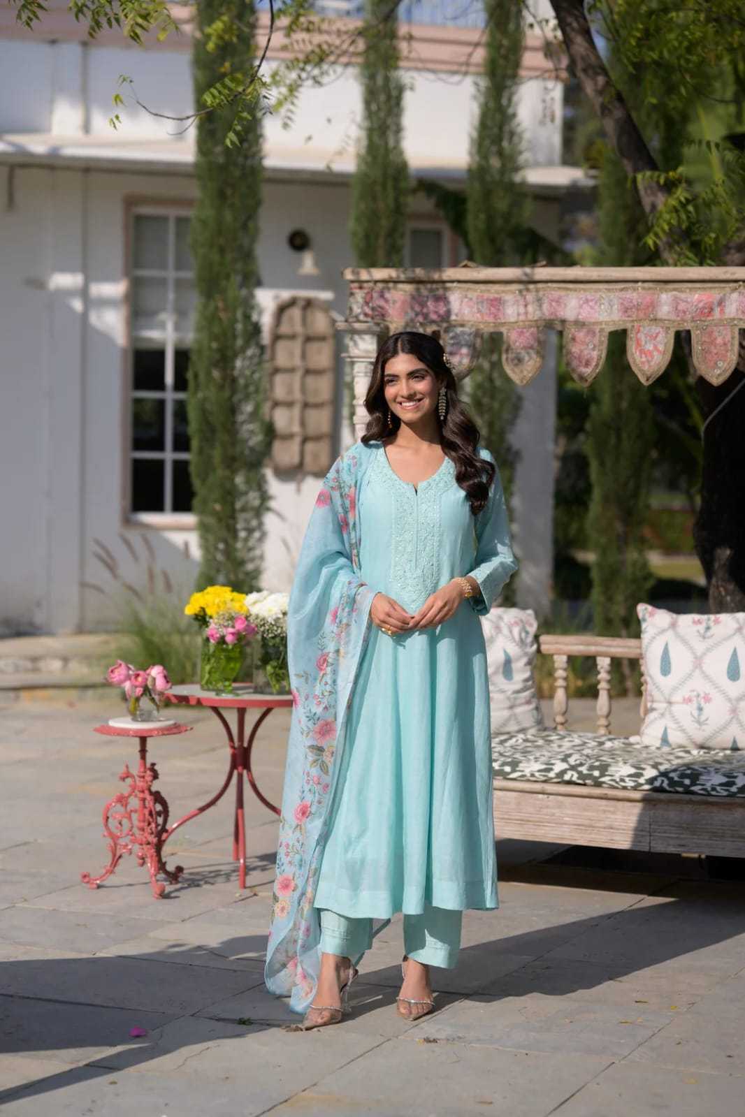 Chanderi Soft Party Wear Kurti