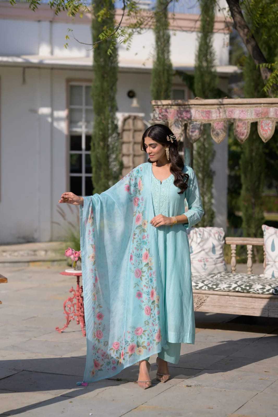 Chanderi Soft Party Wear Kurti
