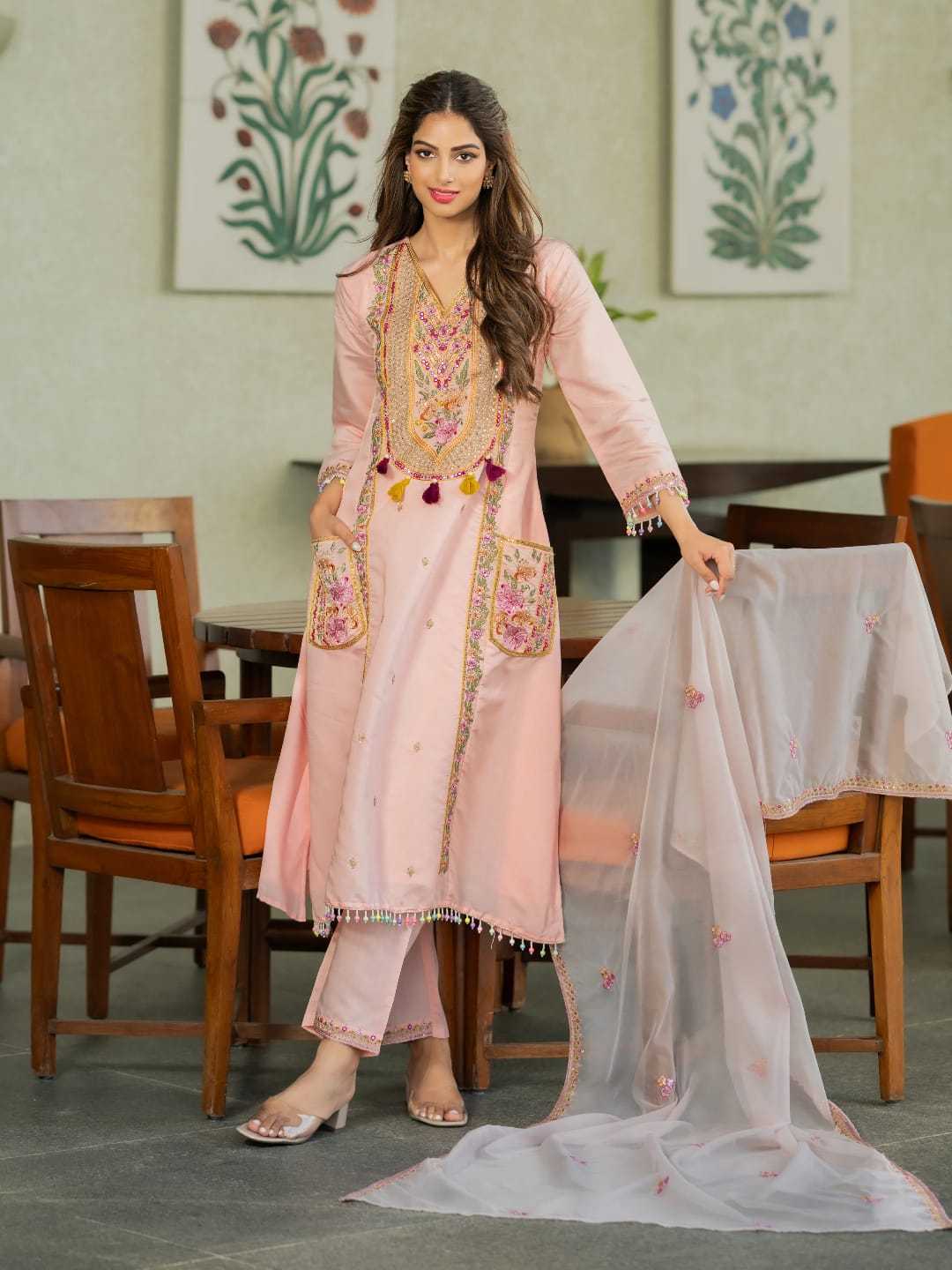 Chanderi Cotton Designer Kurti