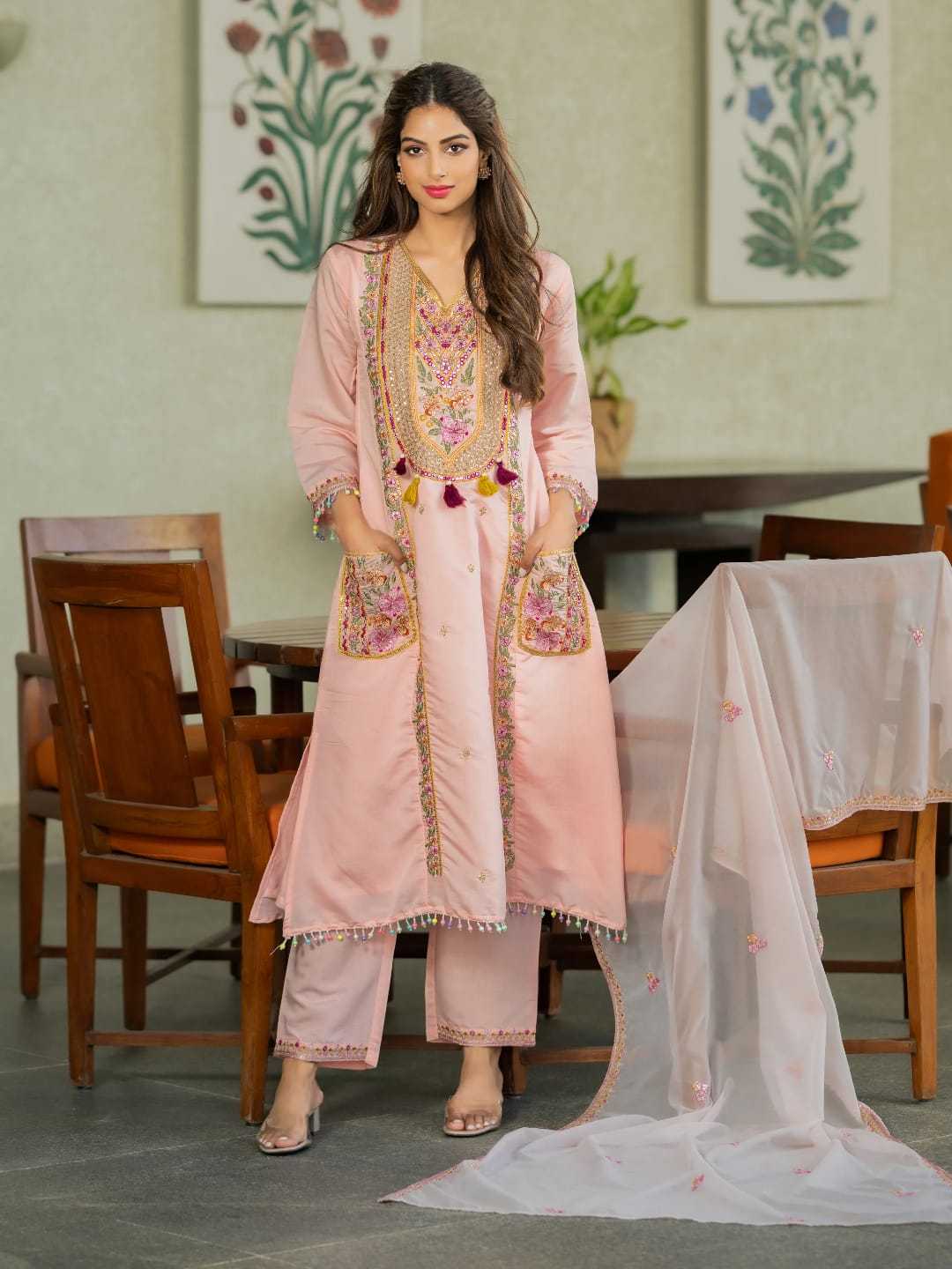 Chanderi Cotton Designer Kurti