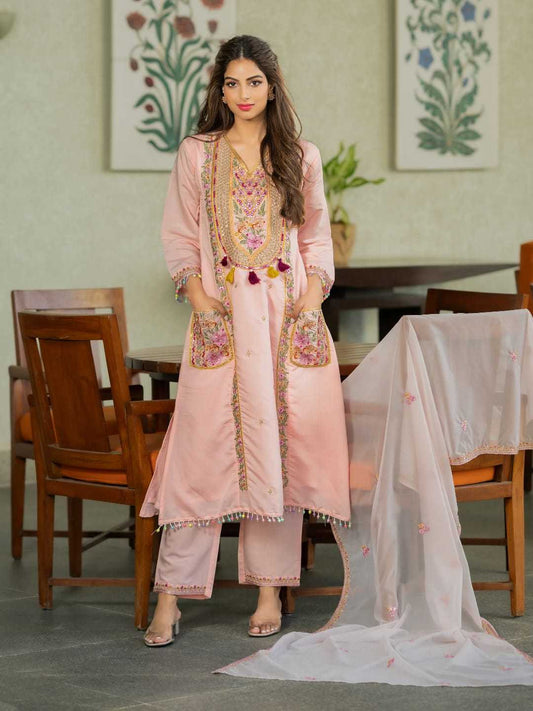 Chanderi Cotton Designer Kurti