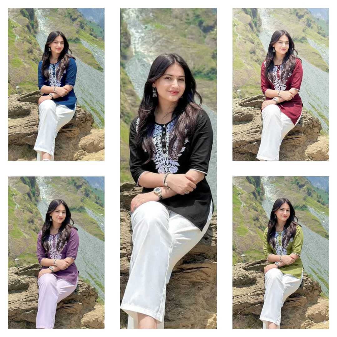 Reyon Cotton Designer Kurti
