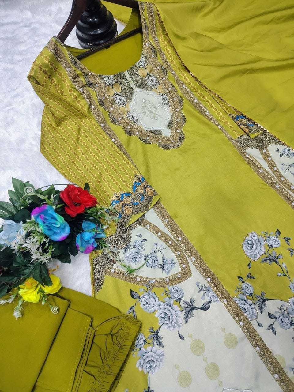 Cotton Printed Suit 046