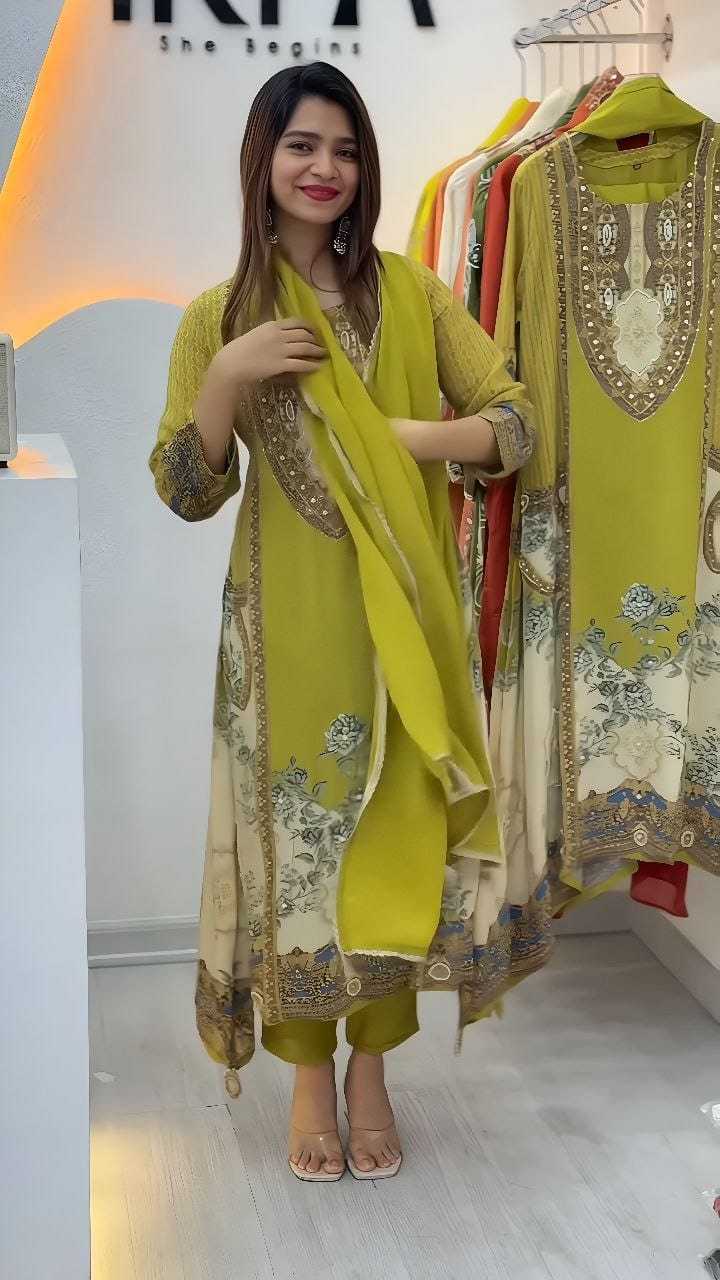 Crepe Printed Suit