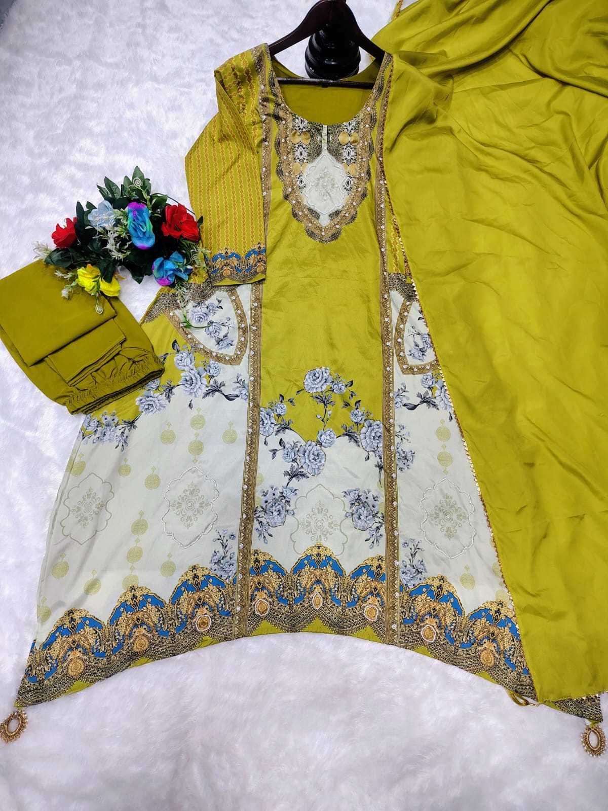 Crepe Printed Suit