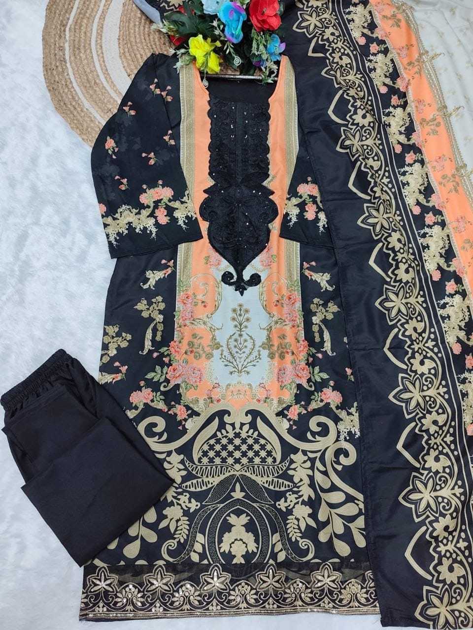 Cotton Embroidery Suit