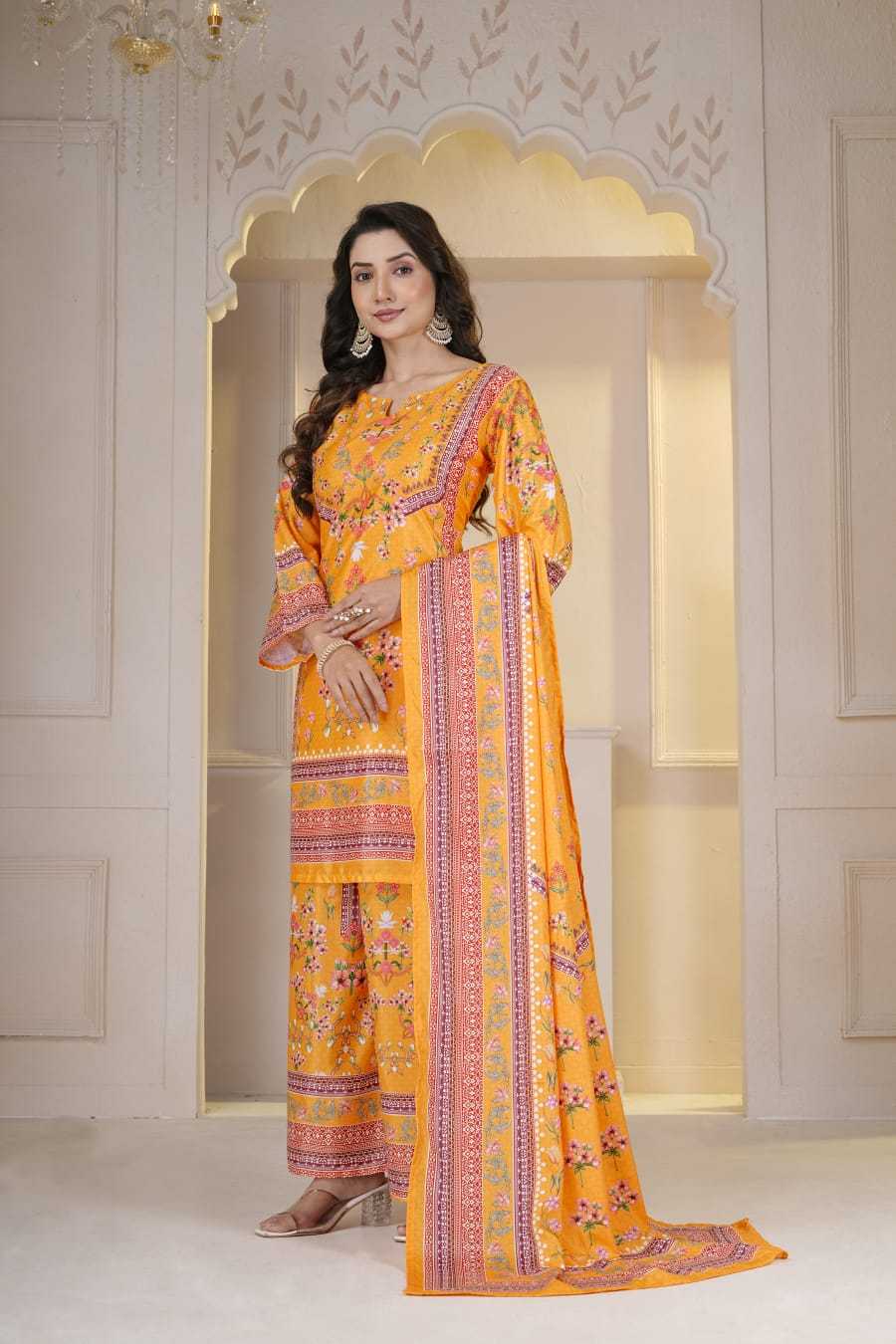 Heavy Silk Printed Suit