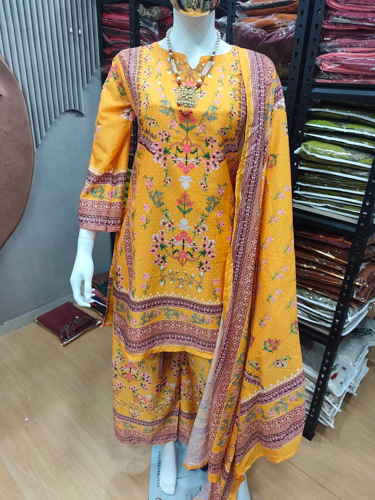 Heavy Silk Printed Suit