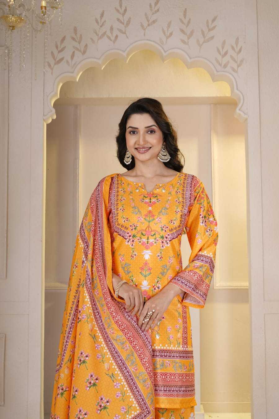 Heavy Silk Printed Suit
