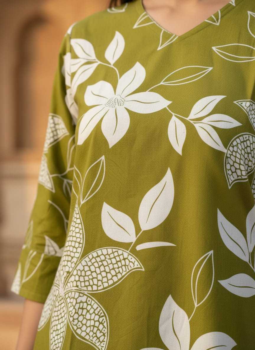 Shimmer Silk Short Kurti