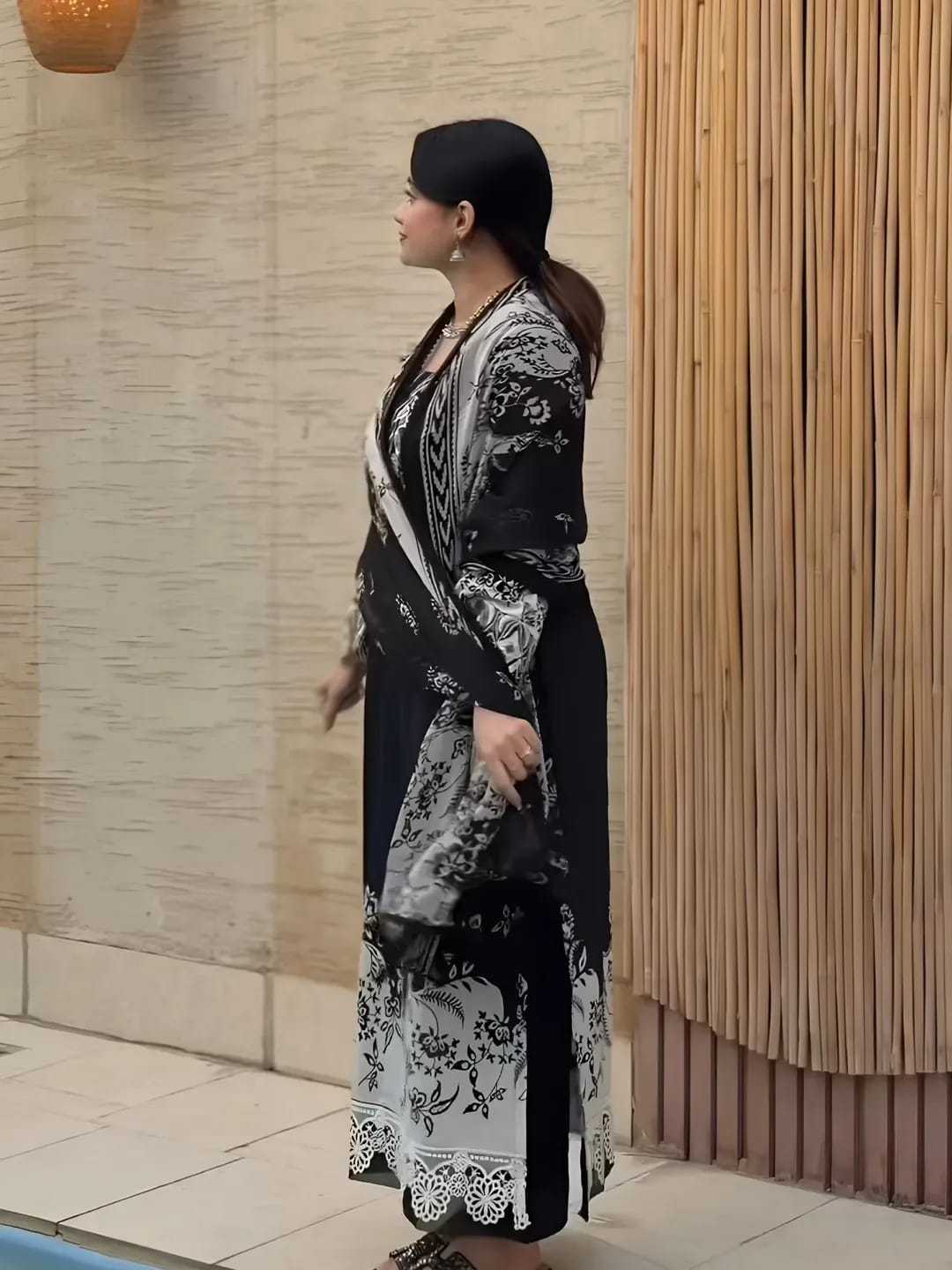 Cotton Printed Suit