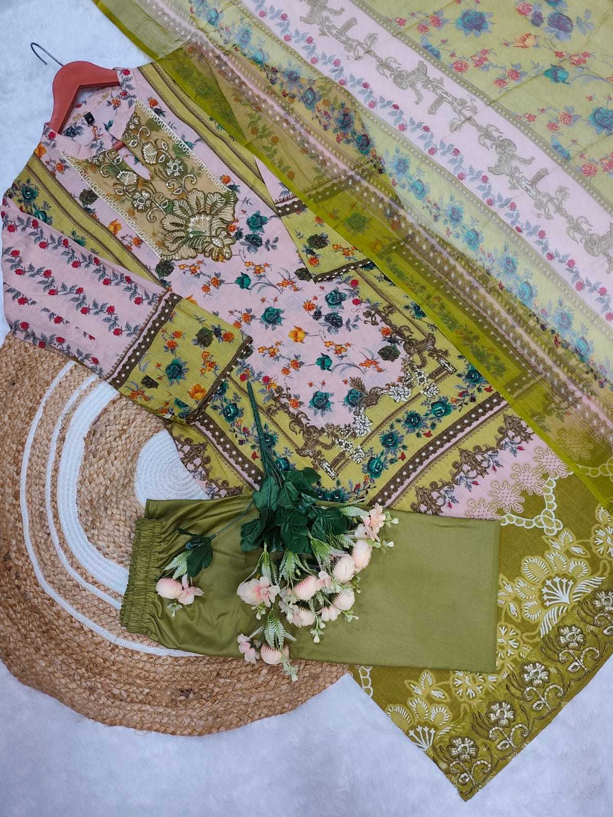 Cotton Printed Suit 070
