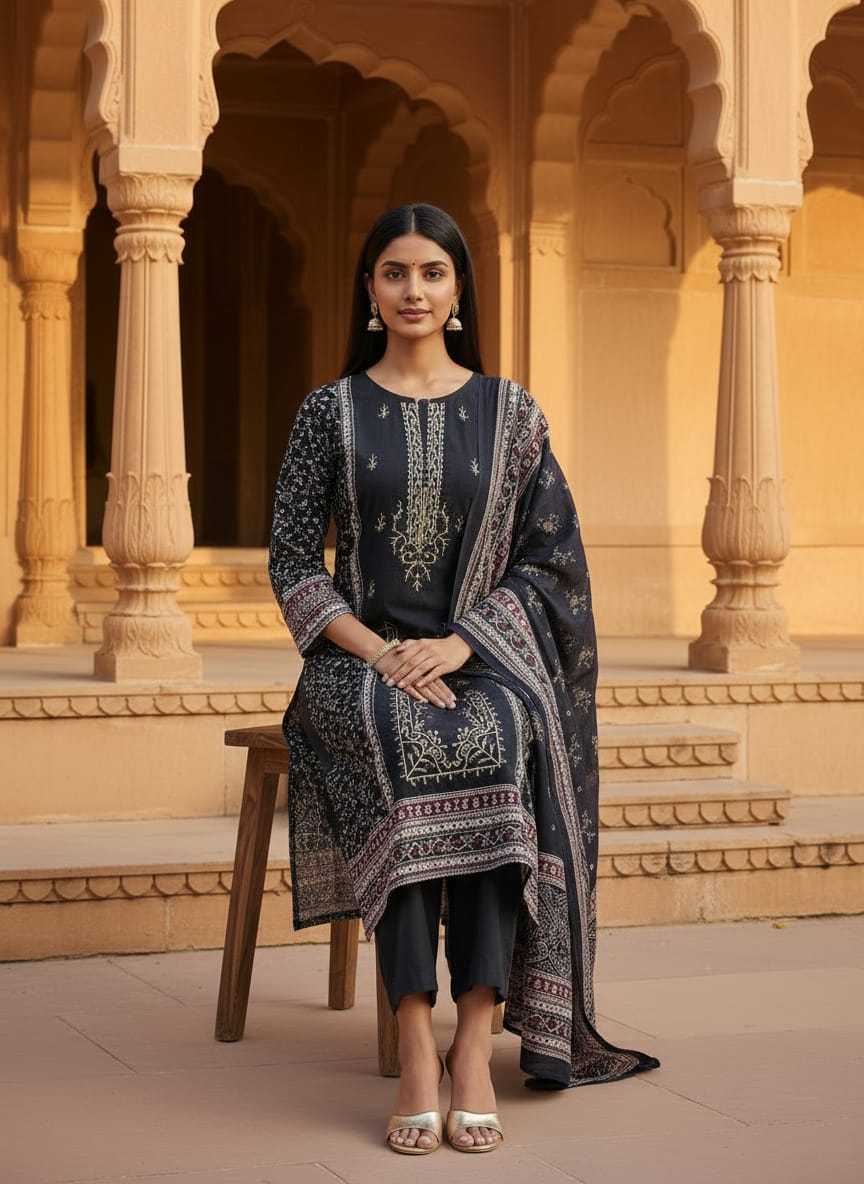 Cotton Printed Suit