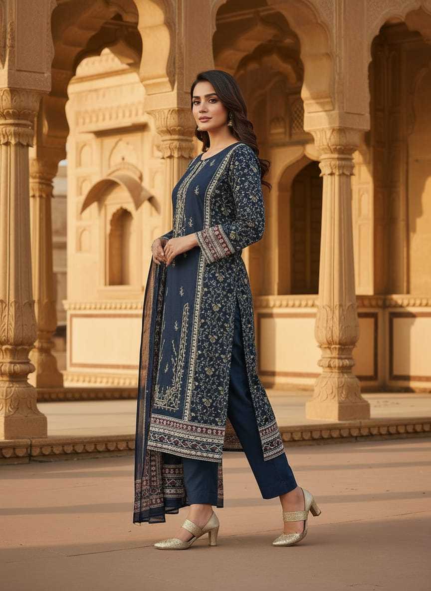 Cotton Printed Suit