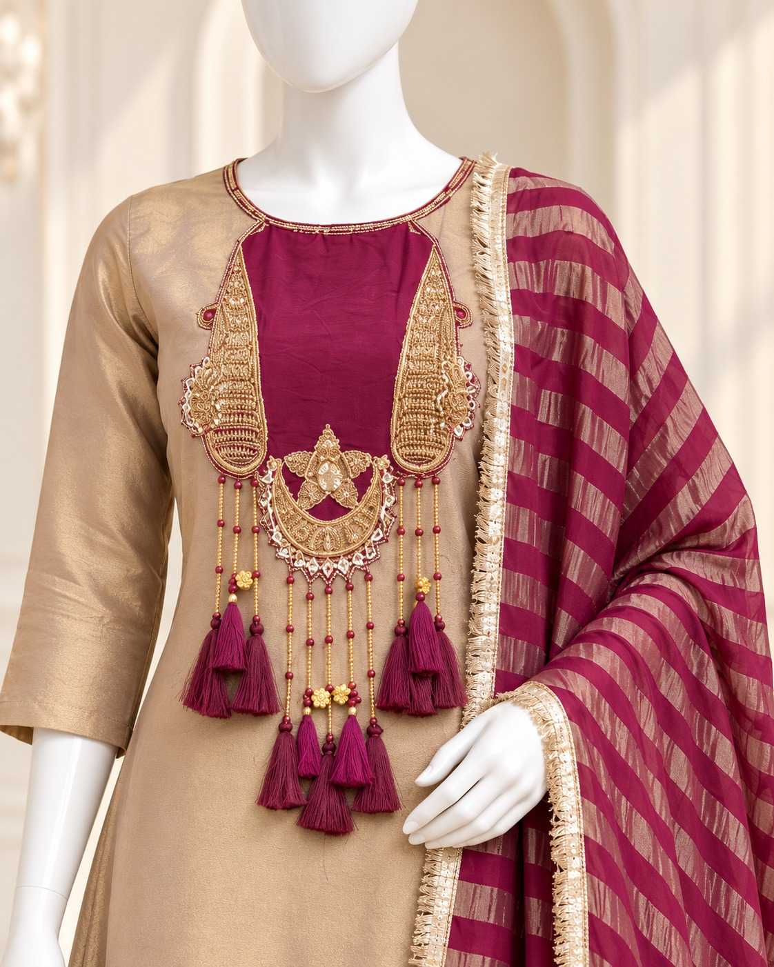 Heavy Roman Silk Designer Suit