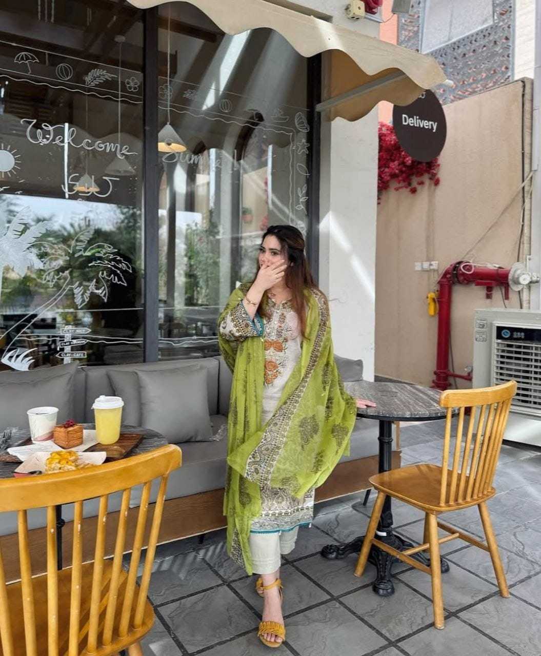 Cotton Printed Suit