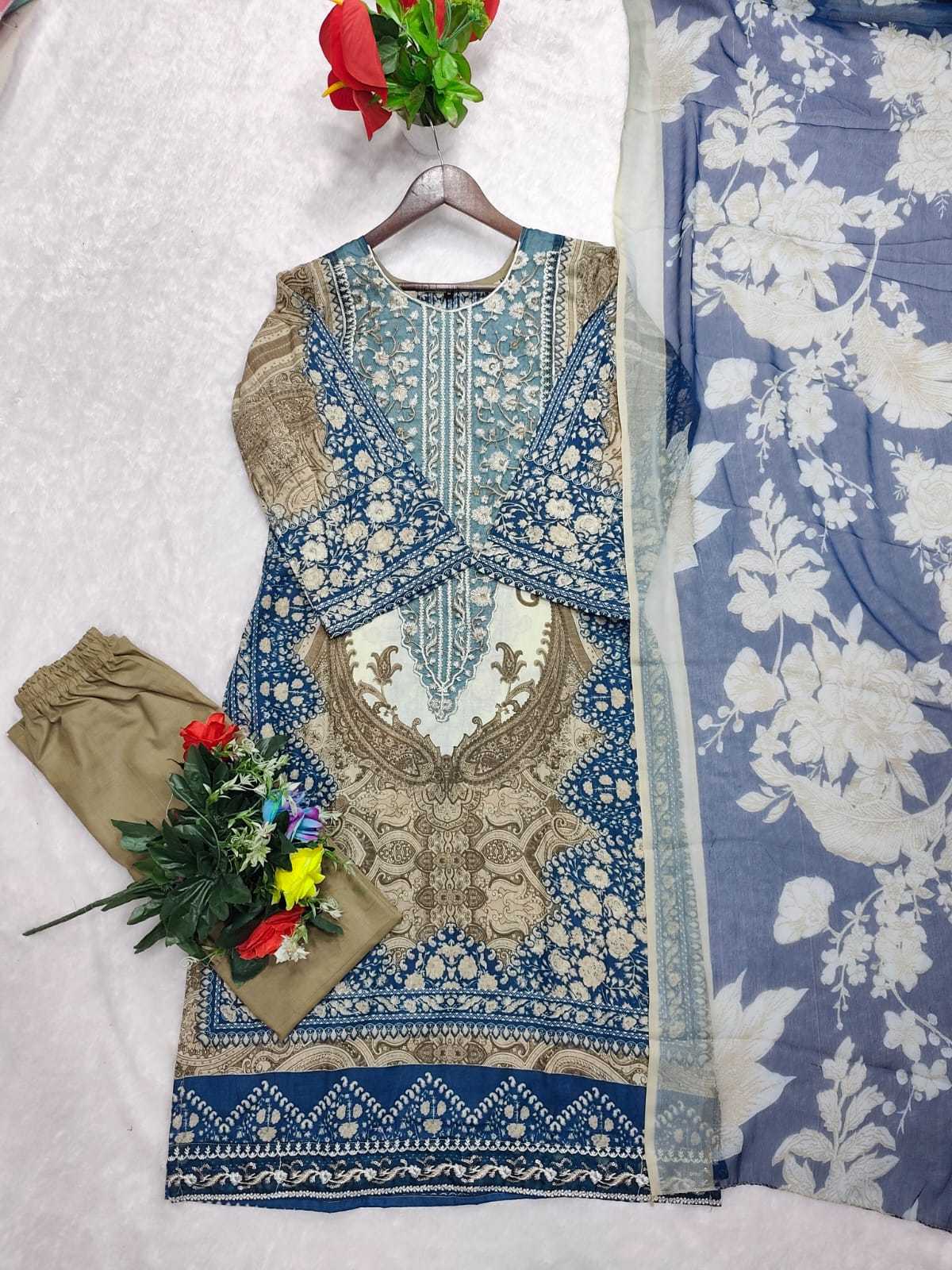 Cotton Printed Suit