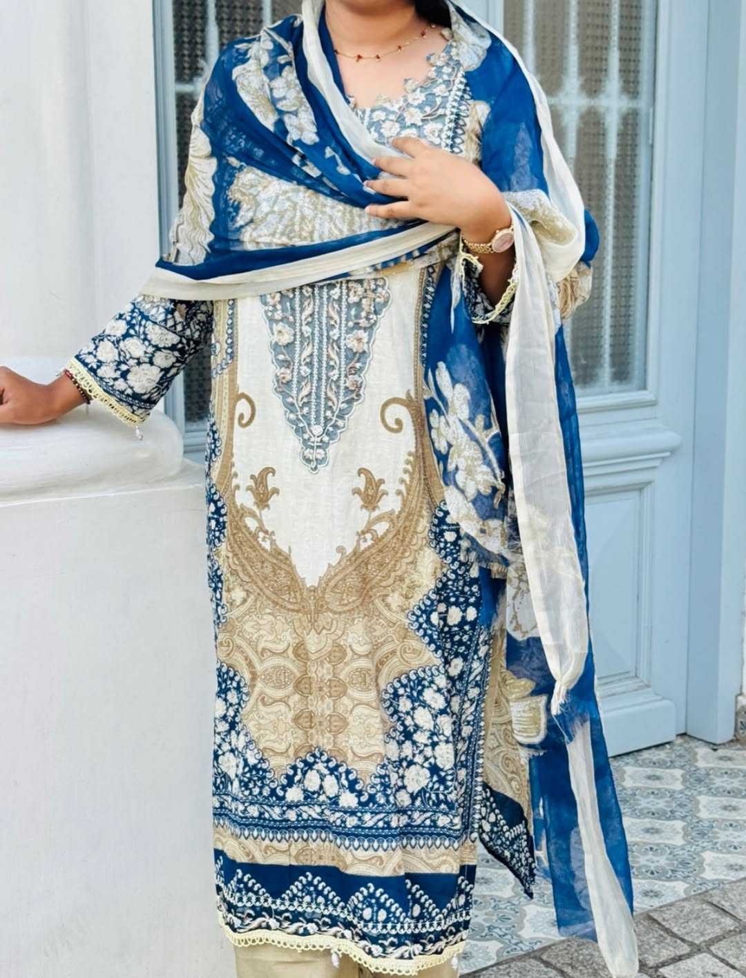 Cotton Printed Suit