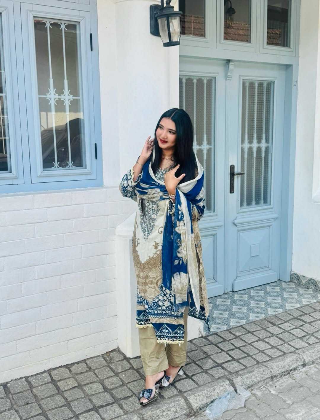 Cotton Printed Suit